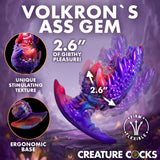 Creature Cocks Volkron Silicone Butt Plug Fantasy Play Anal Sex Toy