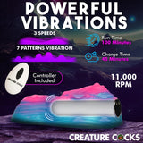 Creature Cocks Vulvaron Vibrating Silicone Grinder Saddle Seat Remote Control Alien Fantasy Sex Toy