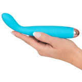 Cuties Mini Vibrator Blue Silicone Clitoral Pleasure Wand Vibe Sex Toy