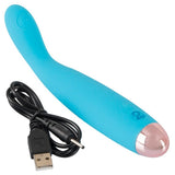 Cuties Mini Vibrator Blue Silicone Clitoral Pleasure Wand Vibe Sex Toy