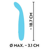 Cuties Mini Vibrator Blue Silicone Clitoral Pleasure Wand Vibe Sex Toy