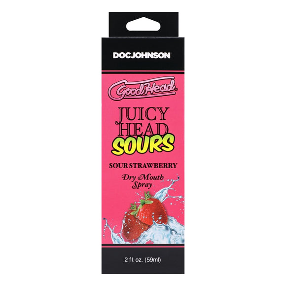 GoodHead Juicy Head Sours Dry Mouth Spray Sour Strawberry Flavour Oral Sex Play