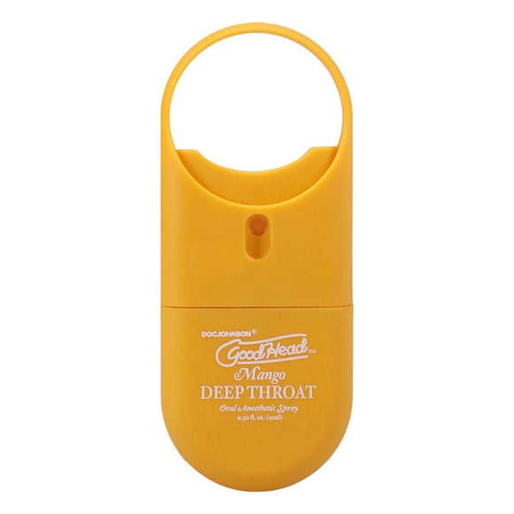 Doc Johnson GoodHead Deep Throat Spray To-Go Mango Flavour Numb Oral Sex Anesthetic
