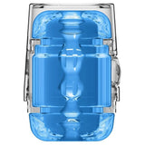 Doc Johnson Main Squeeze Pop-Off Optix Compact Stroker Crystal Blue Male Masturbator Sex Toy