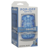 Doc Johnson Main Squeeze Pop-Off Optix Compact Stroker Crystal Blue Male Masturbator Sex Toy