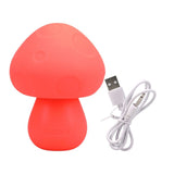 Doc Johnson Mochi Mushroom Vibe Peach Silicone Rechargeable Mini Vibrator Discreet Fun Sex Toy