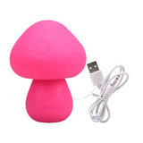 Doc Johnson Mochi Mushroom Vibe Pink Silicone Rechargeable Mini Vibrator Discreet Fun Sex Toy