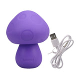 Doc Johnson Mochi Mushroom Vibe Purple Silicone Rechargeable Mini Vibrator Discreet Fun Sex Toy