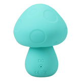 Doc Johnson Mochi Mushroom Vibe Teal Silicone Rechargeable Mini Vibrator Discreet Fun Sex Toy