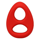 Doc Johnson Rock Solid The Code Silicone Cock Ring with Bandana Red Set Fisting