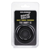 Doc Johnson Rock Solid The Donut 3X Cock Ring Black Penis Erection Enhancer Band