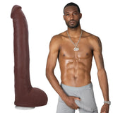 Doc Johnson Signature Cocks Hollywood Cash 11" Dildo Realistic Black Porn Star Penis Sex Toy