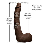 Doc Johnson Signature Cocks Isiah Maxwell 10" Dildo Realistic Porn Star Big Black Penis Sex Toy