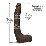 Doc Johnson Signature Cocks Jax Slayher 10" Dildo Realistic Porn Star Big Black Penis Sex Toy