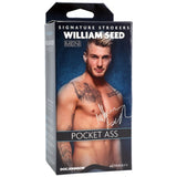 Doc Johnson Signature Strokers William Seed Pocket Ass Gay Porn Star Masturbator Sex Toy
