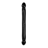 Doc Johnson Classic Smooth 18" Double Header Dong Black Penis Dildo Sex Toy
