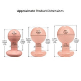 Doc Johnson The Classic Round Butt Plug Set of 3 Vanilla Anal Training