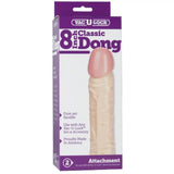Doc Johnson Vac-U-Lock 8 Inch Classic Dong Attachment Realistic Penis Dildo Sex Toy