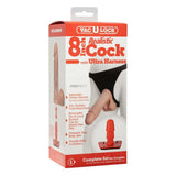 Doc Johnson Vac-U-Lock 8" Realistic Cock with Ultra Harness Couples Strap-On Dildo Set