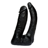 Doc Johnson Vac-U-Lock CodeBlack The Naturals Double Penetrator Black Dildo Attachment Sex Toy