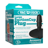 Doc Johnson Vac-U-Lock Large Suction Cup Plug Accessory Hands Free Toy Play