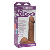 Doc Johnson Vac-U-Lock 6" Ultraskyn Cock Attachment Caramel Skin Tone Realistic Penis Dildo Sex Toy