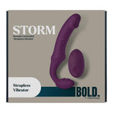 Dreamtoys Bold Storm Remote Controlled Strapless Vibrator Dildo Couples Sex Toy