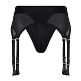 Dreamtoys Bold Vail Strap-On Garter Thong Harness with Dildo Large