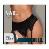 Dreamtoys Bold Vail Strap-On Garter Thong Harness with Dildo X-Large XL
