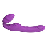 Dream Toys Vibes of Love Double Dipper Vibrating Strapless Strap-On Dildo Couples Sex Toy