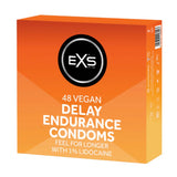 EXS Delay Endurance Condoms 48 Pack Stamina Safe Sex Protection Vegan