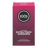 EXS Extra Thick Condoms 12 Pack Reliable Safe Sex Protection Vegan
