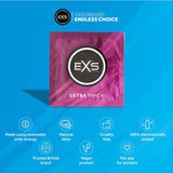 EXS Extra Thick Condoms 12 Pack Reliable Safe Sex Protection Vegan