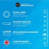 EXS Magnum Large Condoms 48 Pack XL Size Safe Sex Protection Vegan