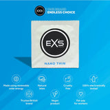 EXS Nano Thin Condoms 48 Pack Sensation Safe Sex Protection Vegan