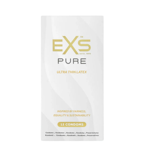 EXS Pure Ultra Thin Condoms 12 Pack Sensation Safe Sex Protection