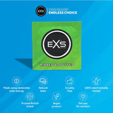 EXS Ribbed & Dotted Condoms 48 Pack Pleasure Sensation Safe Sex Vegan