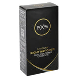 EXS Rightway Gold Dual Coloured Condoms 12 Pack Regular Fit Safe Sex