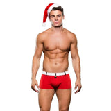 Envy 2-Piece Sexy Santa Set (Hat And Trunks) M/L Mens Christmas Underwear
