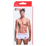 Envy 2-Piece Doctor Love Set (Bottoms & Stethoscope) M/L Mens Boxer Briefs