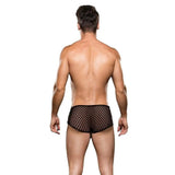 Envy Modern Fishnet Trunks M/L Male Boxer Briefs Sexy Underwear