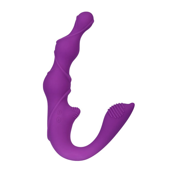 Evolved Come Together Strapless Strap-On Dual Vibrating Dildo Sex Toy