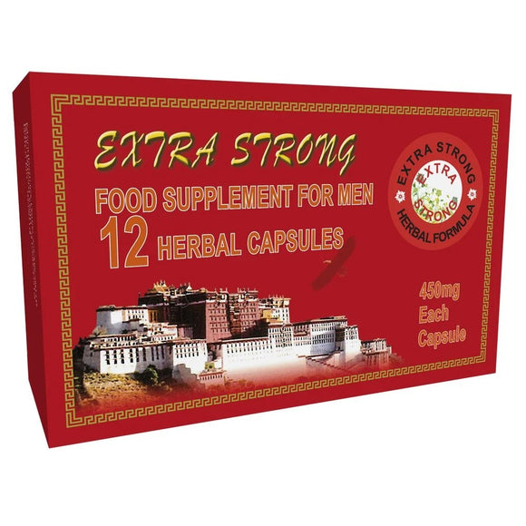 Extra Strong Herbal Food Supplement For Men 12 Pack Sexual Performance Penis Stamina Capsules