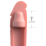 Fantasy X-tensions Elite 1" Silicone X-tension Penis Sleeve Light ED Erectile Disfunction Aid Cock Sheath