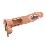 Fantasy X-Tensions Elite 8" Vibrating Hollow Silicone Strap-On Dual Density Dildo Light Skin Sex Toy