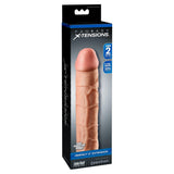 Fantasy X-tensions Perfect 2" Extension Penis Sleeve Realistic Light Skin Cock Sheath