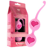 FeelzToys Desi Pink Soft Silicone Jiggle Balls Love Heart Kegel Pelvic Floor Exercise Orgasm Training Sex Toy