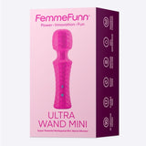 FemmeFunn Ultra Wand Mini Massager Pink Travel Size Rechargeable Vibrator Sex Toy