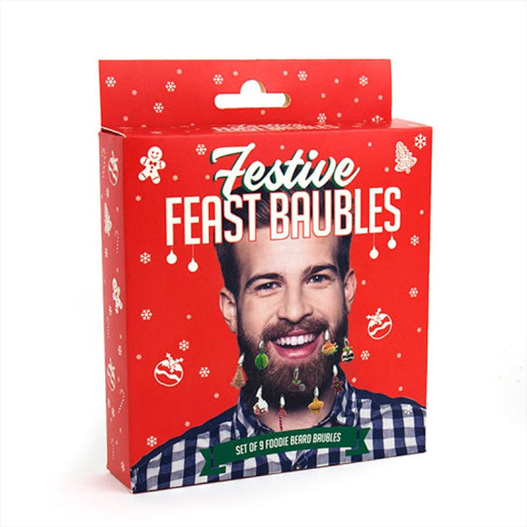 Festive Feast Beard Baubles Christmas Facial Hair Decorations