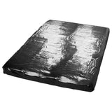 Fetish Collection Black Vinyl Bed Sheet Double Size Protective Cover Bedding